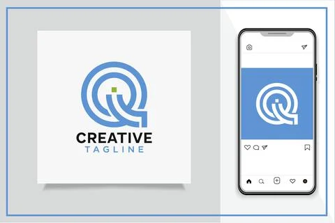 IQ logo Illustrazione stock