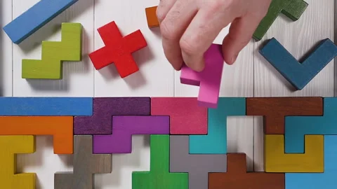 IQ test. Concept of decision making process, logical thinking. Logical tasks. Stock Footage 88047495