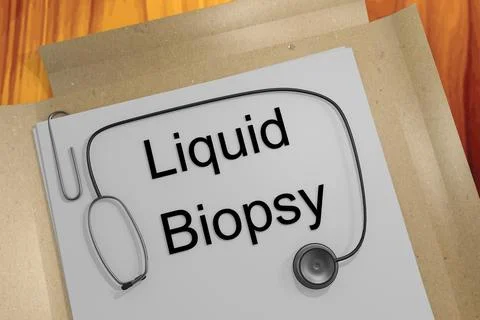 Iquid Biopsy concept Stock Illustration