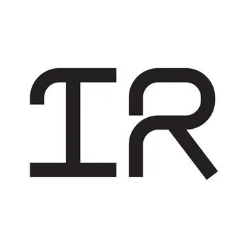 Ir initial letter vector logo icon Stock-Illustration