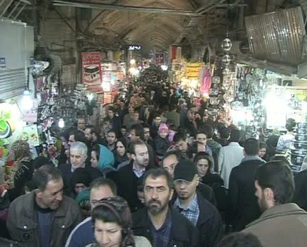 Iran  20  tehran market Stock Footage 12359344