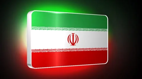 Iran 3d flag Stock Footage 7748756