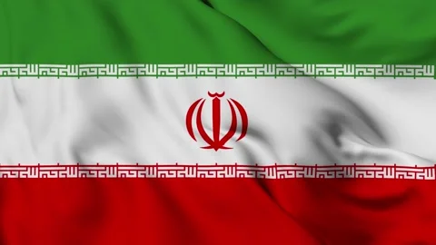 Iran 4K waving flag in loop Stock Footage 139565504