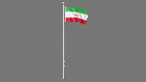Iran Animated flag Video stock 329105803