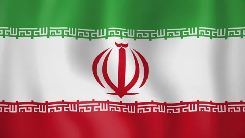Iran animated flag. Seamless loop. 4K Stock Footage 145441822