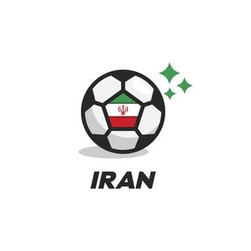 Iran Ball Flag Stock Illustration