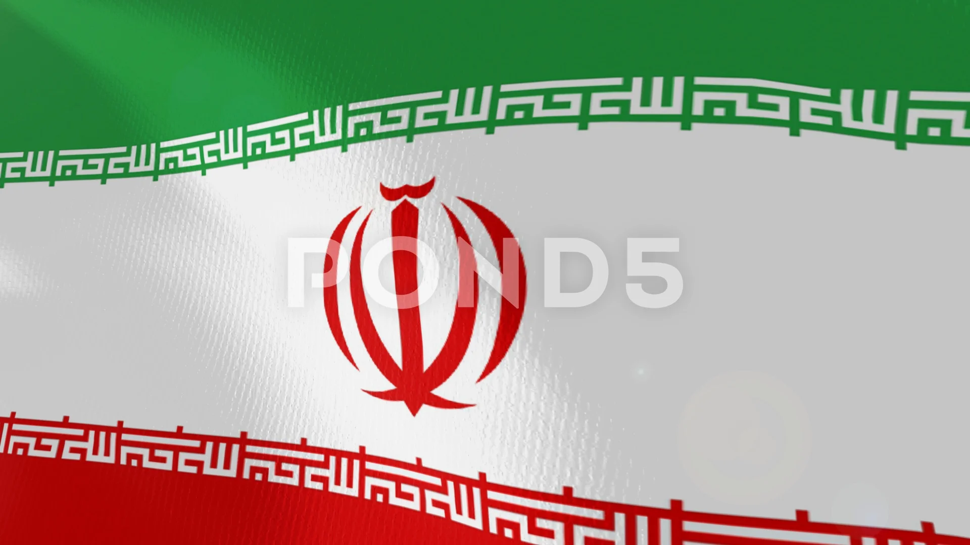 Iran Closeup Flag Animation Stock Video Pond5