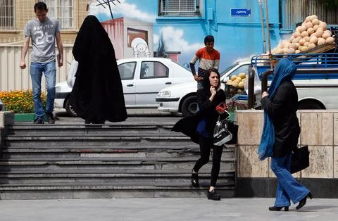 Iran Dress Code - Apr 2016 Stock-Fotos