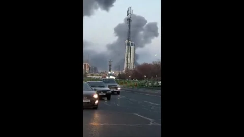 Iran: Explosions in Iran March 11 Video stock 330109819
