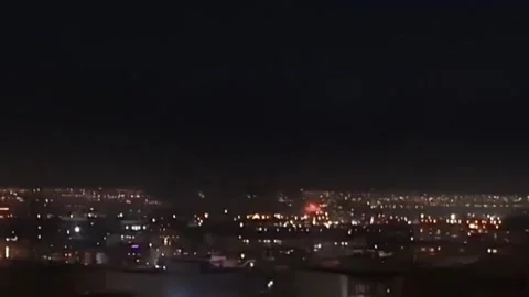 Iran: Explosions in Iran March 12 Video stock 330109817
