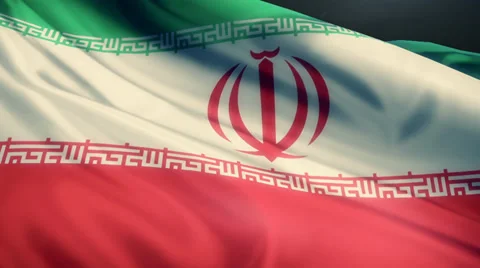 Iran Flag Animation Loop Stock Footage 38008650