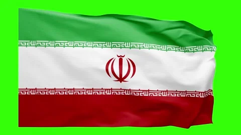 Iran Flag Animation – Seamless Loop (4K UHD) Stock Footage 318100901