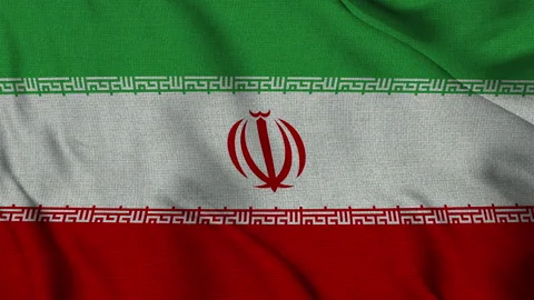 Iran Flag Animation Seamless Loop Waving in the Wind - 3D Animation (4K UHD) 스톡 동영상 320597438