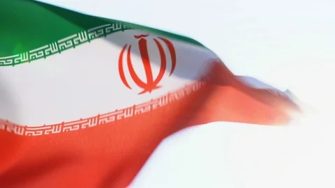 Iran Flag Flapping Stock Footage 118961230