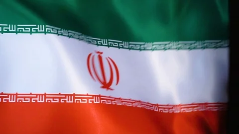 Iran Flag Flapping Stock Footage 118969764