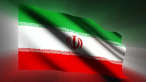 Iran Flag Stock Footage 887451
