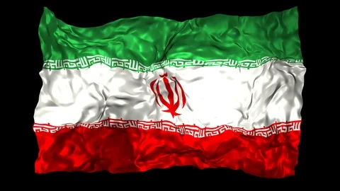 Iran flag Stock Footage 110816565