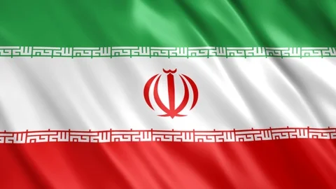 Iran Flag Stock Footage 123773211