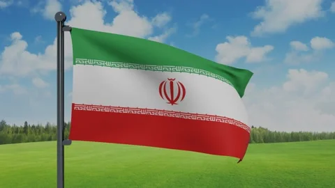 Iran Flag Stock Footage 152709840