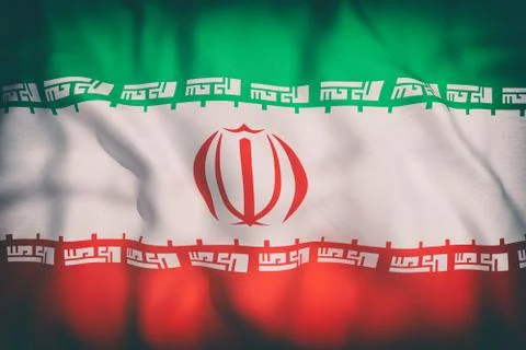 Iran flag Stock Illustration