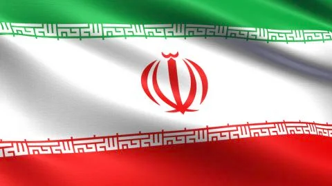 Iran Flag Stockillustratie