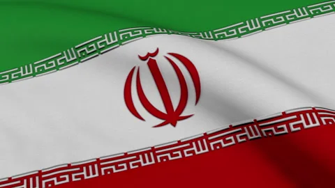Iran Flag Loop Stock Footage 241219354