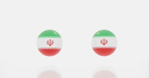 Iran flag symbol Stock Footage 184829024