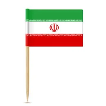 Iran flag toothpick Stock Illustration