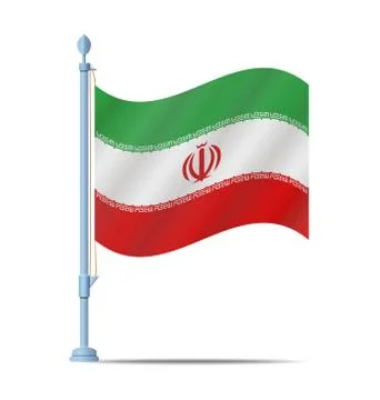 Iran flag vector Illustrazione stock