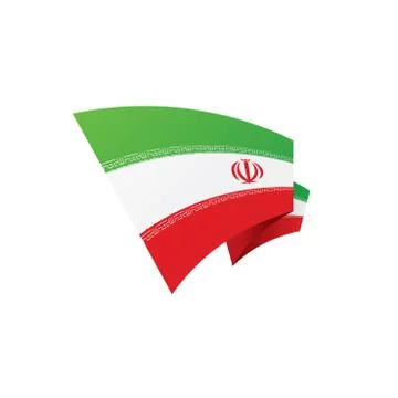 Iran flag, vector illustration Stock Illustration