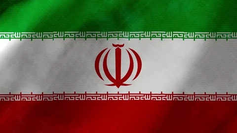 Iran flag waving background with real fabric texture 動画素材 291600402