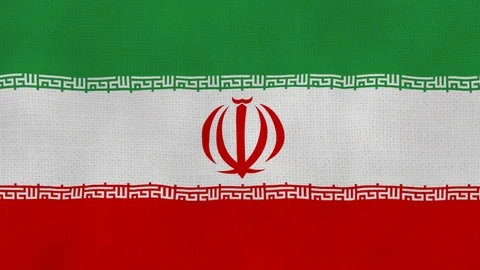Iran flag waving Stock Footage 102595256