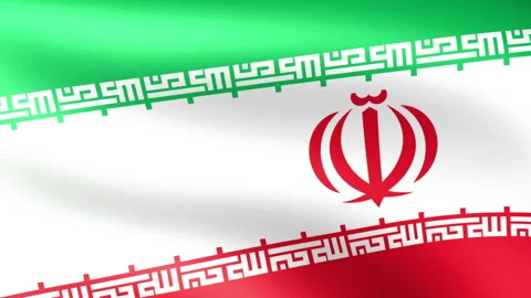 Iran Flag Waving Stock Footage 146637696