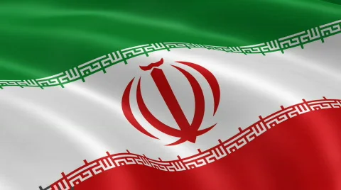 Iran FlagInTheWind Video stock 765890