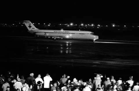 Iran Hostages Arrive Foto stock