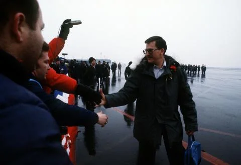 Iran Hostages Arrive Foto stock