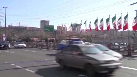 Iran: Iran's Navy raises combat readiness, declares full control over Str... Stock Footage 341326332