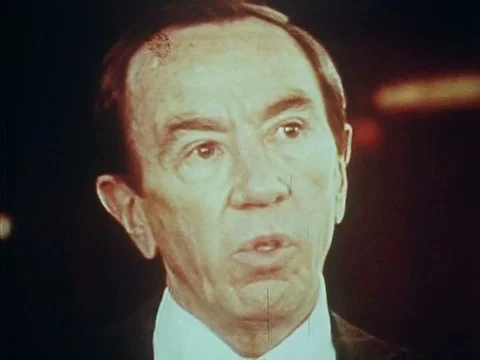 Iran Iraq War is commented on in 1980. Stock Footage 75313183