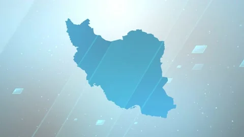 Iran Map Background Stock Footage 197947590