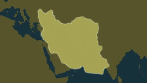 Iran map - extract. Glow. Pattern. Stock Footage 241779078