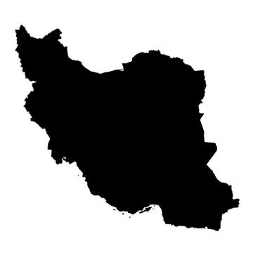 Iran map - filled hand-drawn map Stock Illustration