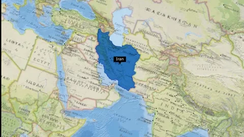 Iran Map New Style Stock Footage 294086940