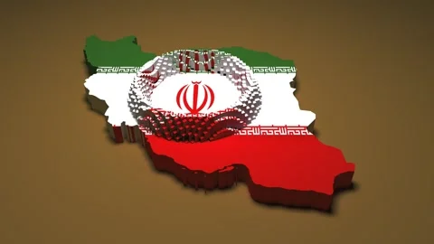 Iran Map - Ripple Effect Stock Footage 330481524