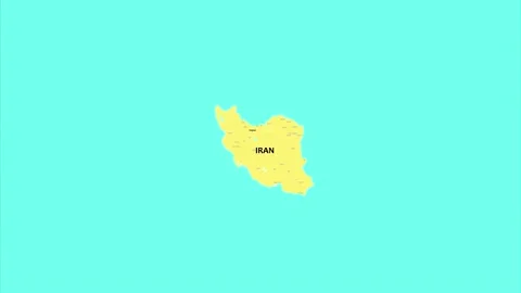 Iran map. Studying the map of the world Stock Footage 228886414