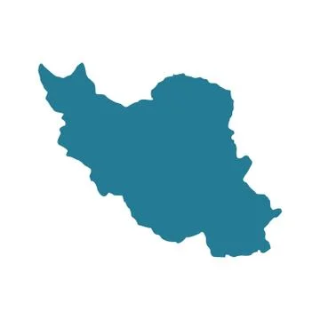 Iran map vector Stock Illustration
