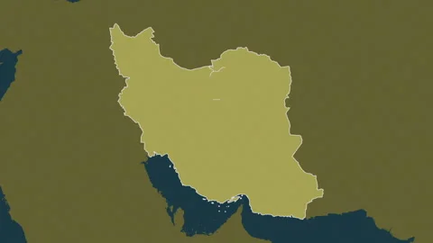 Iran map - zoom. Regions. Pattern. Stock Footage 241780730