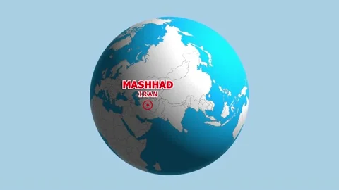 IRAN MASHHAD ZOOM IN FROM SPACE Stock Footage 177496095