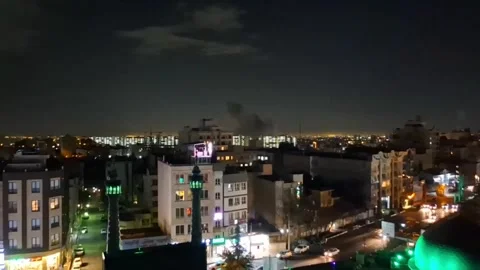 Iran: Multiple explosions rock Tehran on Sunday night Stock Footage 329970970