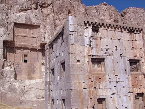 Iran, Naqsh-e Rostam Video stock 337418600