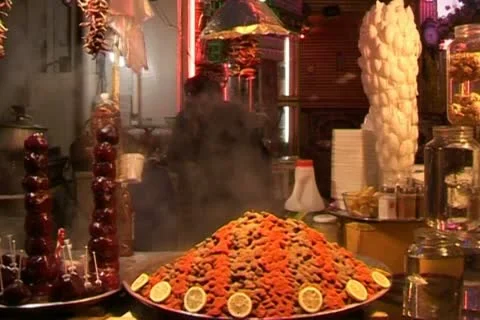 Iran. night cafe in Tabriz Video stock 22101243